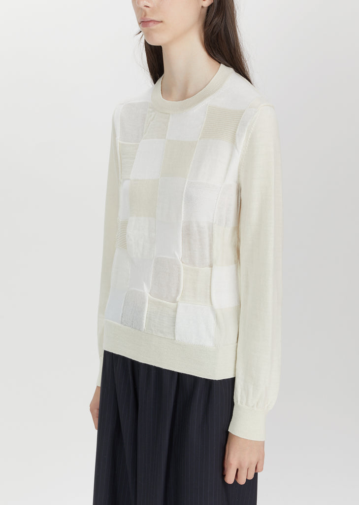 Wool Stripe Drawstring Pants