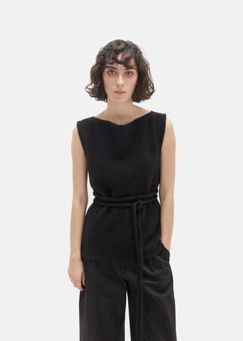 Shetland Wool Sleeveless Sweater
