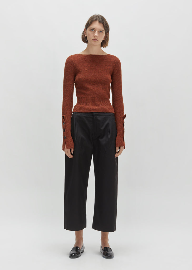 Shetland Fitted V-Neck Sweater