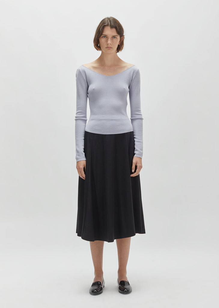 Merino & Silk V-Neck Sweater