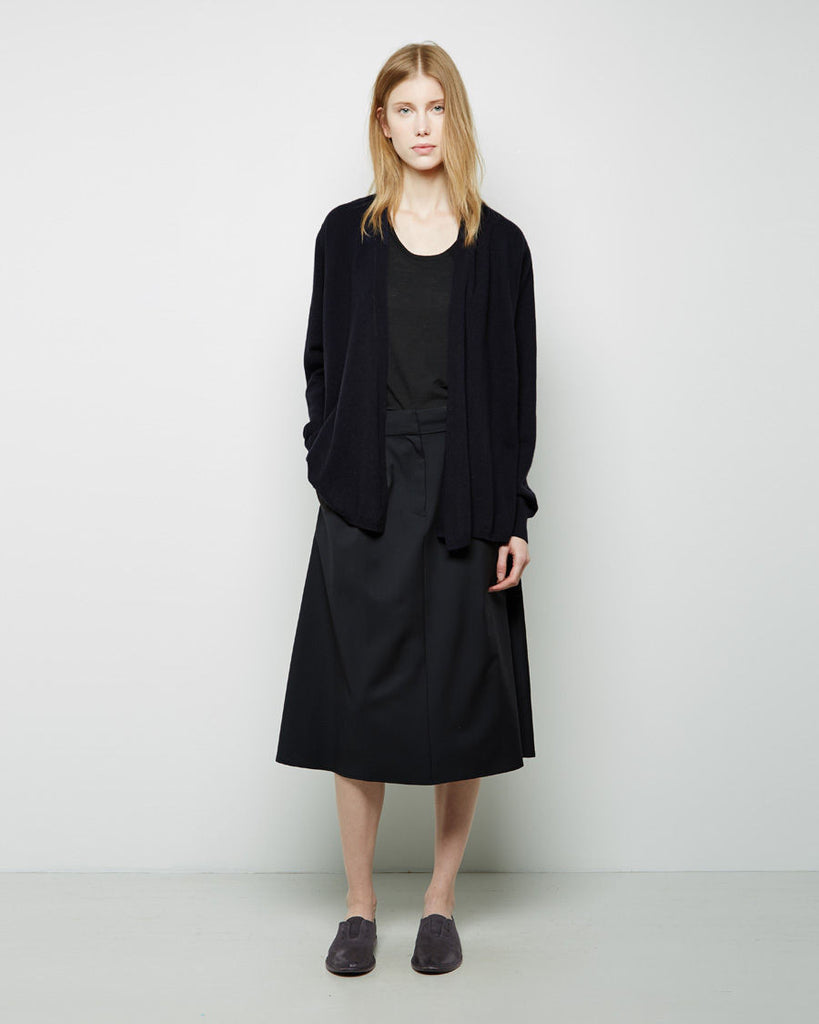 Draped Cashmere Cardigan