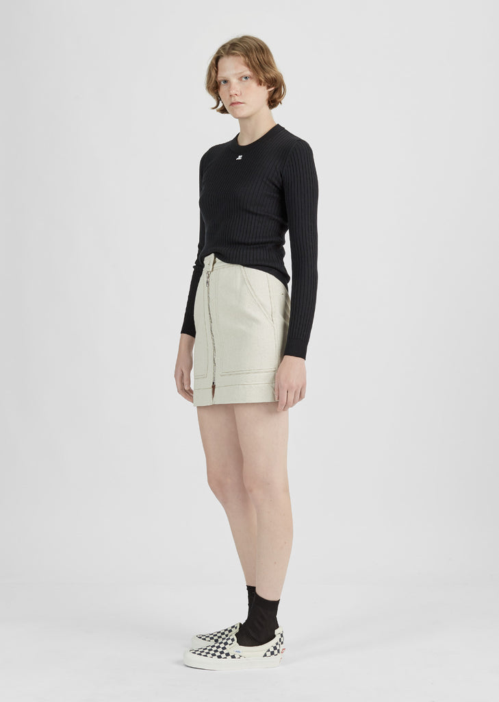 Ribbed Mockneck Sweater