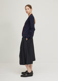 Contrast Stitching Cardigan