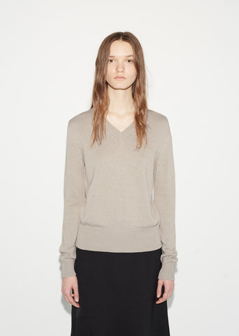 Cotton V-Neck Sweater
