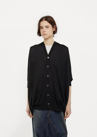 Wool Jersey Cardigan