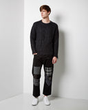 Distressed Cable Knit