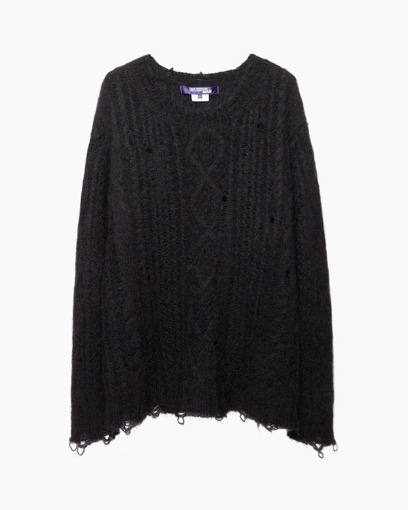Distressed Cable Knit