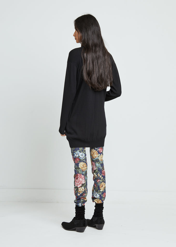 Worsted Wool Jersey Cardigan