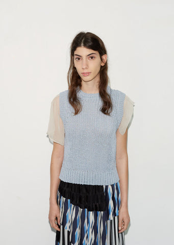 Chiffon Sleeve Sweater