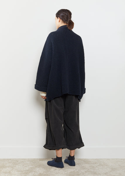 Kesa Wool Cardigan by Kapital- La Garçonne