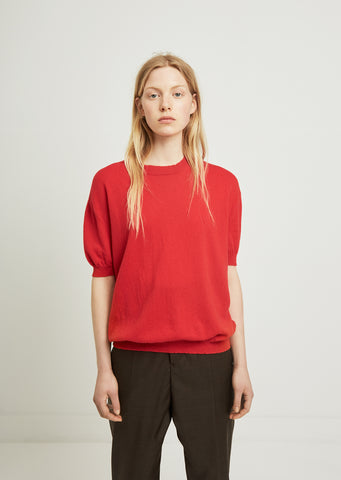 Short Sleeve Cashmere Sweater