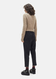 Diagonal Compact Wool Pants