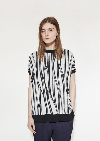 Graphic Print Sweater Tee