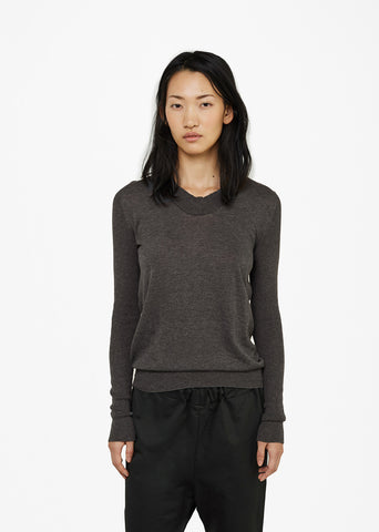 U-Neck Cotton Sweater