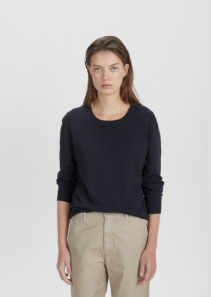 Long Sleeve Cashmere Crewneck