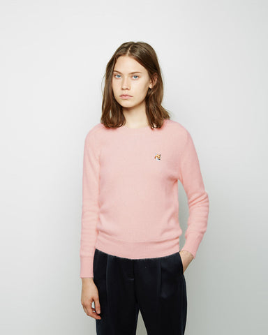 R-Neck Angora Pullover