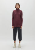 Warm Rib Turtleneck Tunic