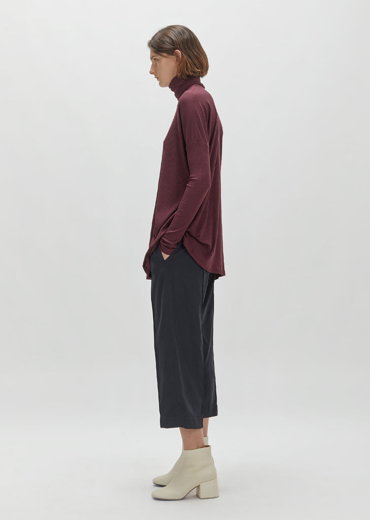 Warm Rib Turtleneck Tunic