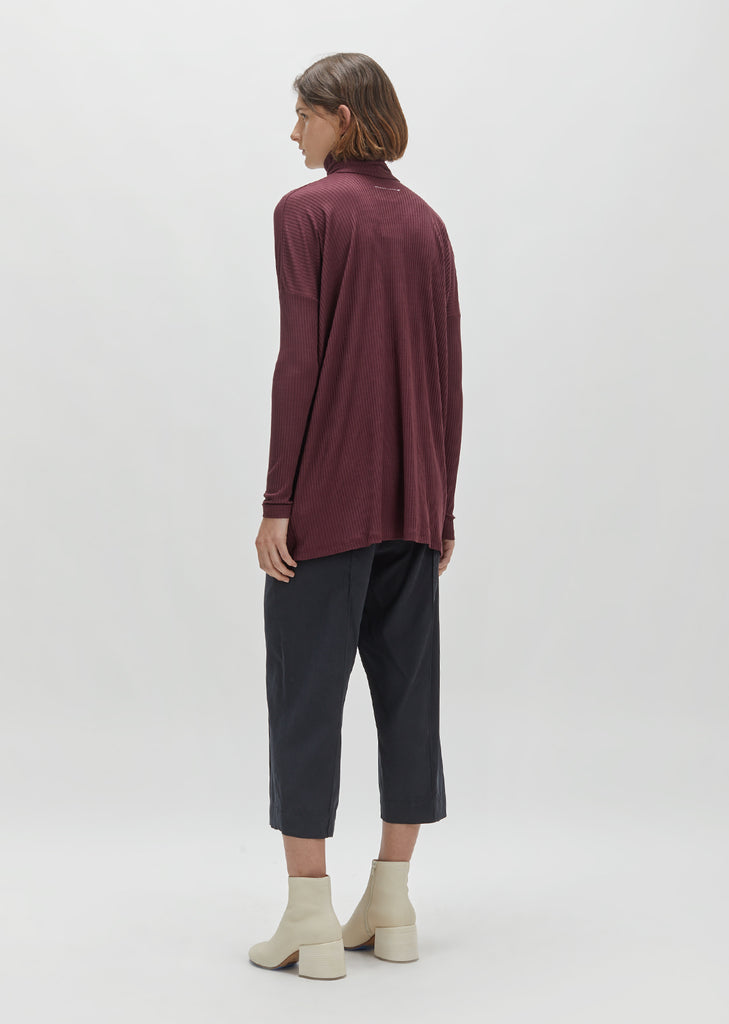 Warm Rib Turtleneck Tunic