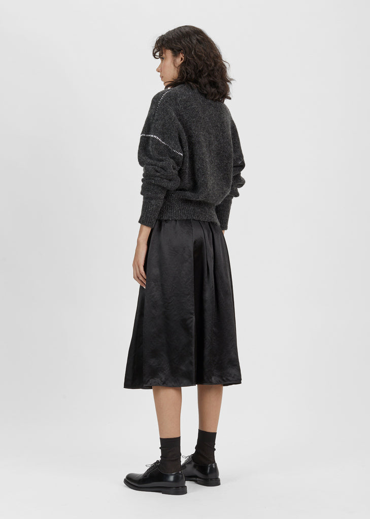 White Stitching Gauge 5 Sweater