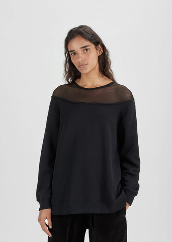 Mesh Brushed Sweatshirt