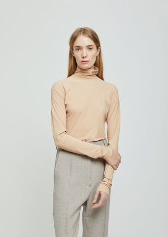 Stretch Jersey Turtleneck