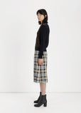 Reversible Wool Gauze Skirt