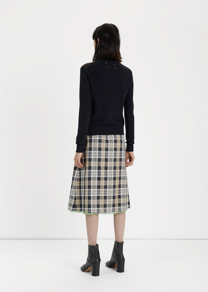 Reversible Wool Gauze Skirt