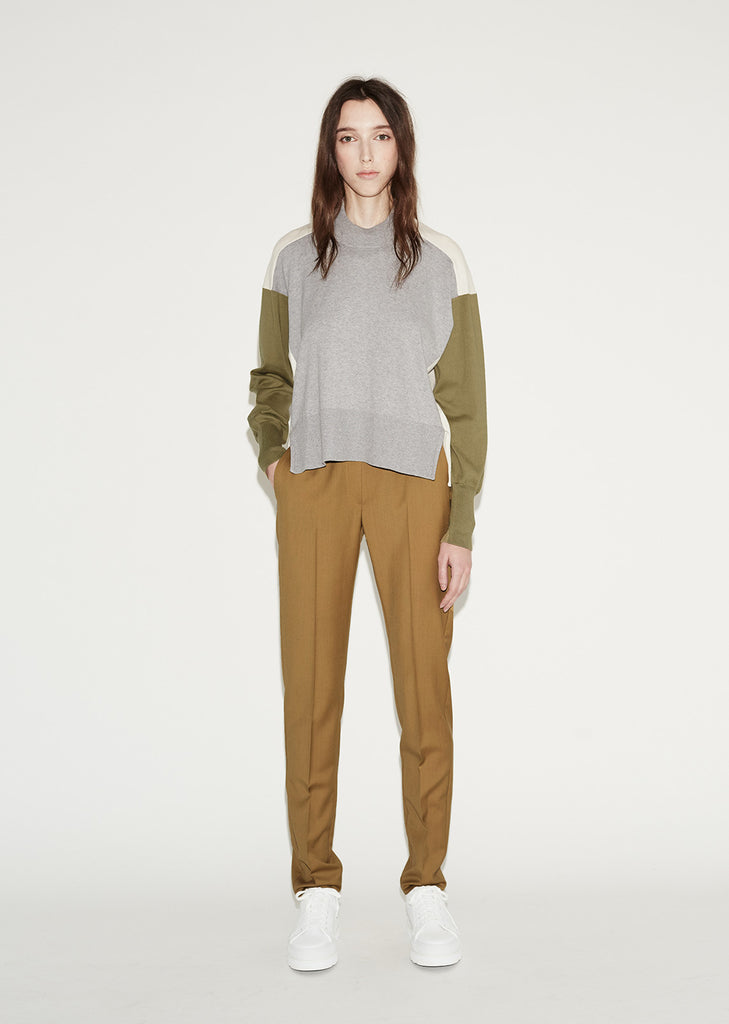 Colorblock Cotton Sweater