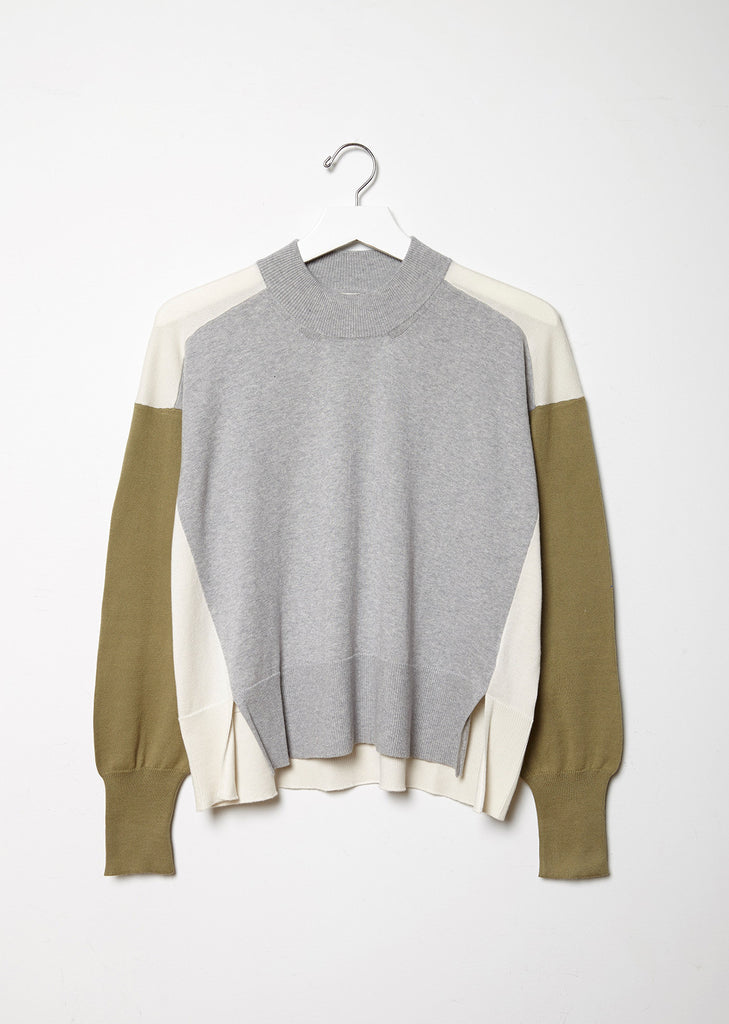 Colorblock Cotton Sweater