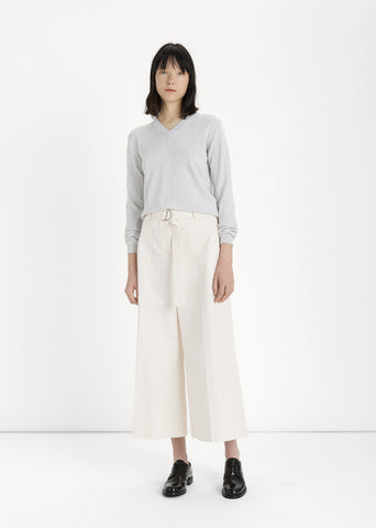 Cotton & Linen D-Ring Waist Trouser