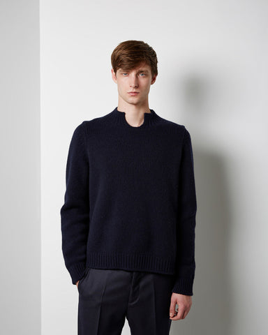 Crew Neck Wool Cashmere Knit