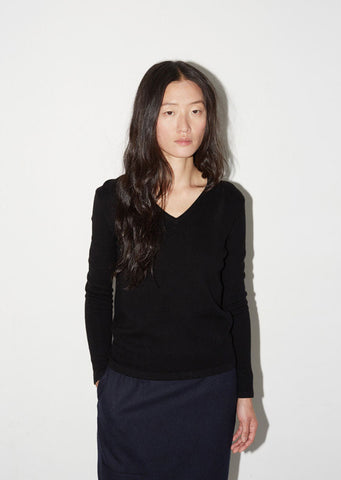 Portrait V-Neck Sweater