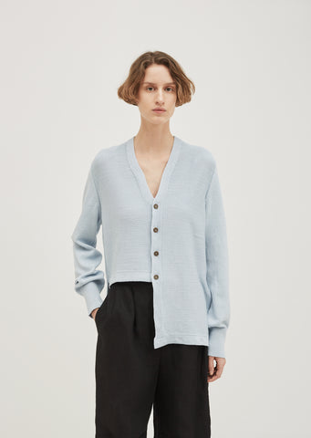 Mercerized Cotton Cardigan