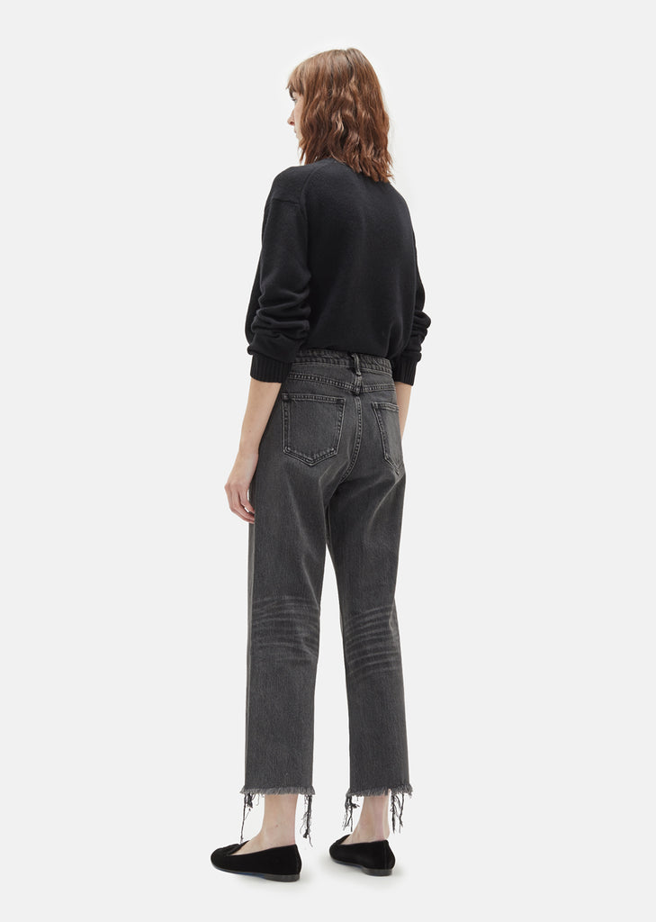 Cropped Loose Faded Jeans