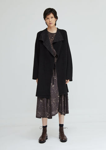 Wrap Wool Blend Cardigan