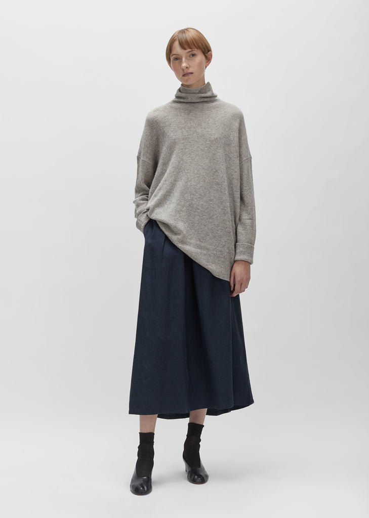 Wool Raccoon Turtleneck Sweater