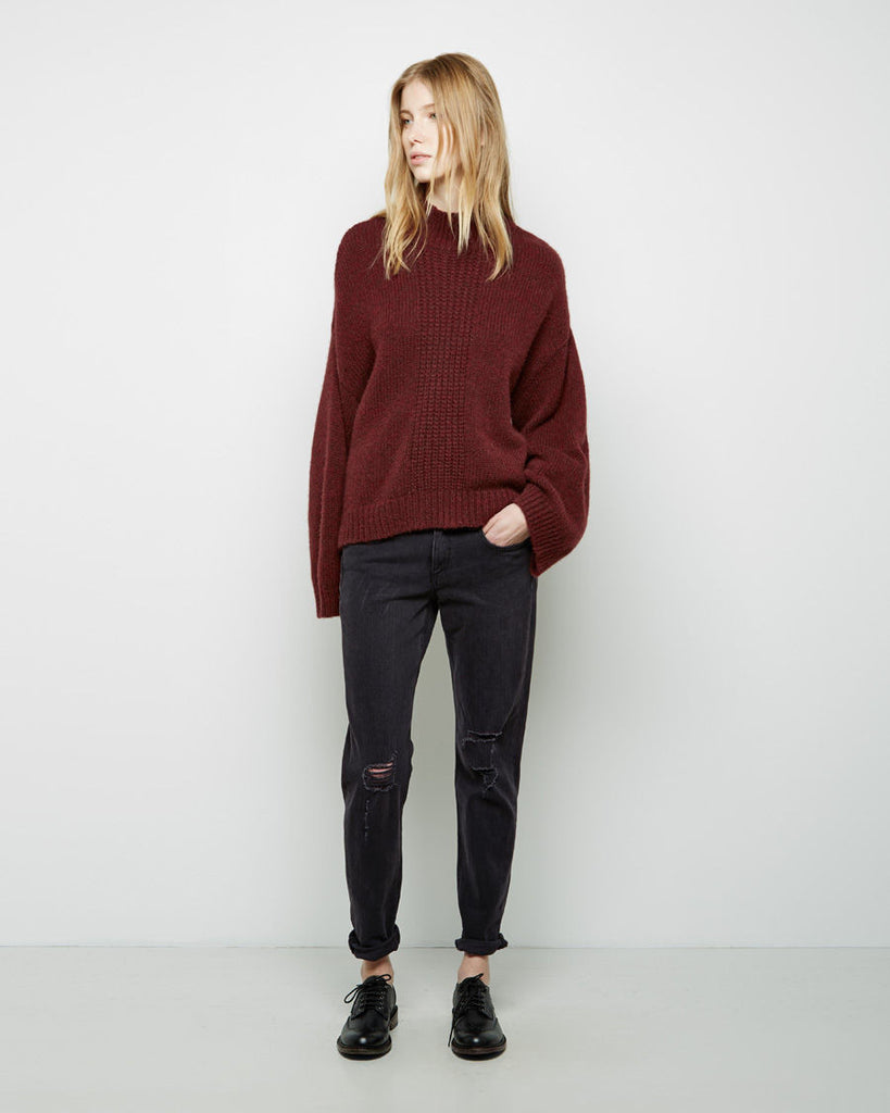 Zip Shoulder Pullover