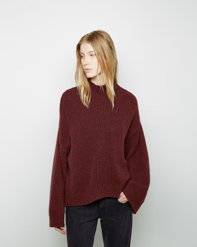 Zip Shoulder Pullover
