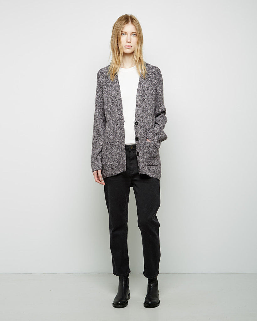 Marled Mohair Cardigan