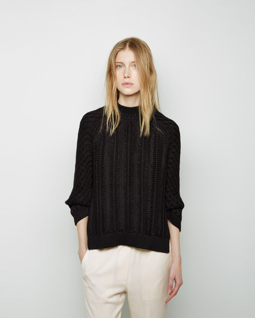 Textured Cable Stitch Pullover