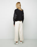 Floral Embroidered Long Sleeve Pullover