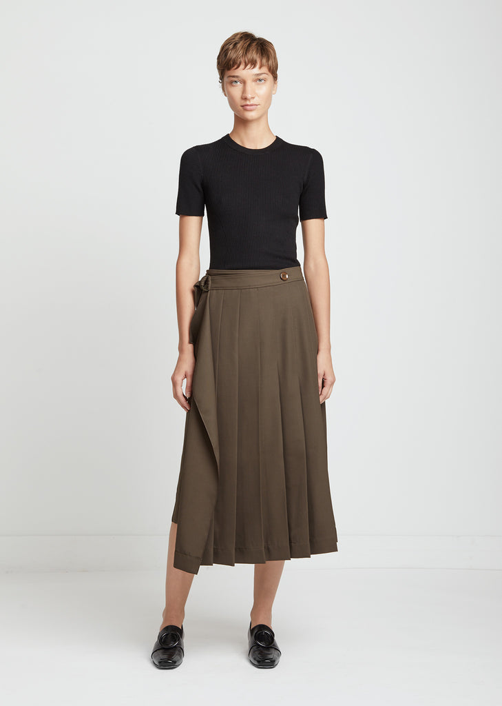 Merino Flatrib Short Sleeve Sweater