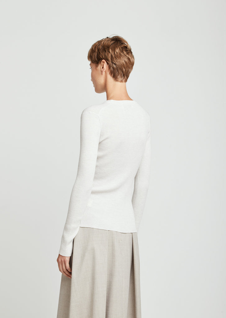 Merino Flatrib Crewneck Sweater