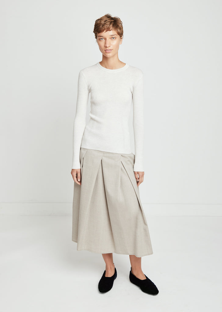 Merino Flatrib Crewneck Sweater