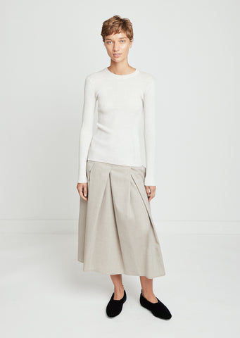 Merino Flatrib Crewneck Sweater