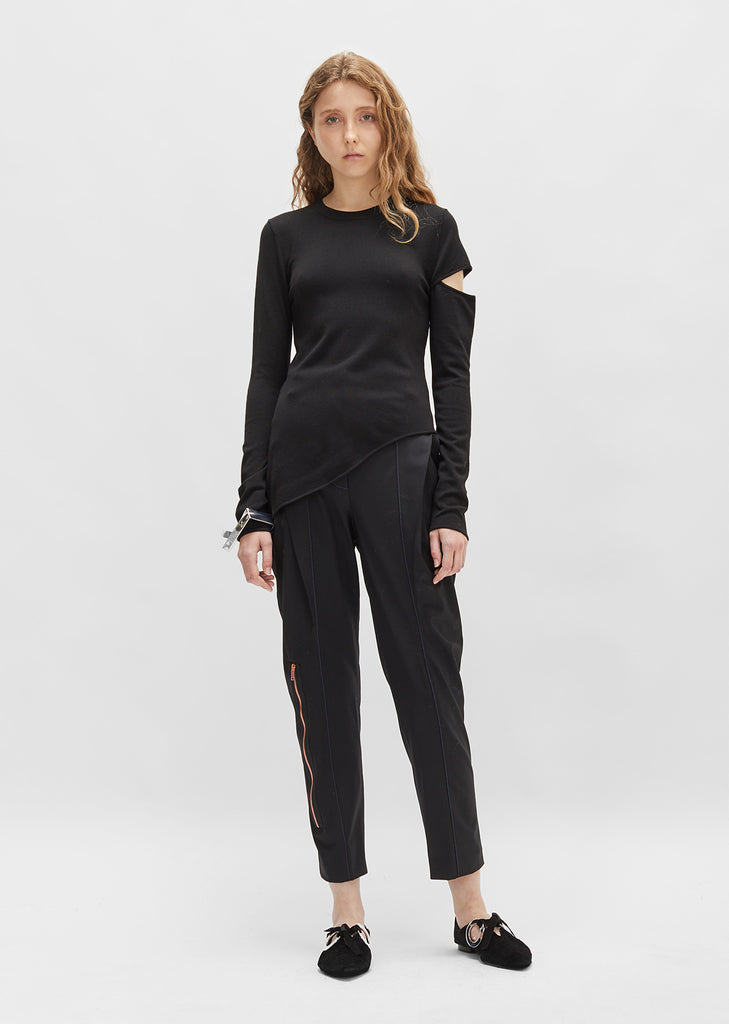 Merino Viscose Asymmetrical Sweater