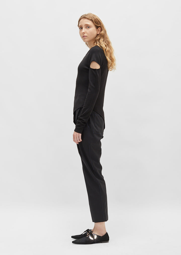 Merino Viscose Asymmetrical Sweater