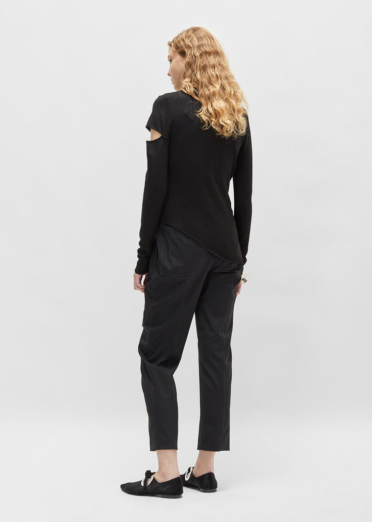 Merino Viscose Asymmetrical Sweater