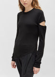 Merino Viscose Asymmetrical Sweater